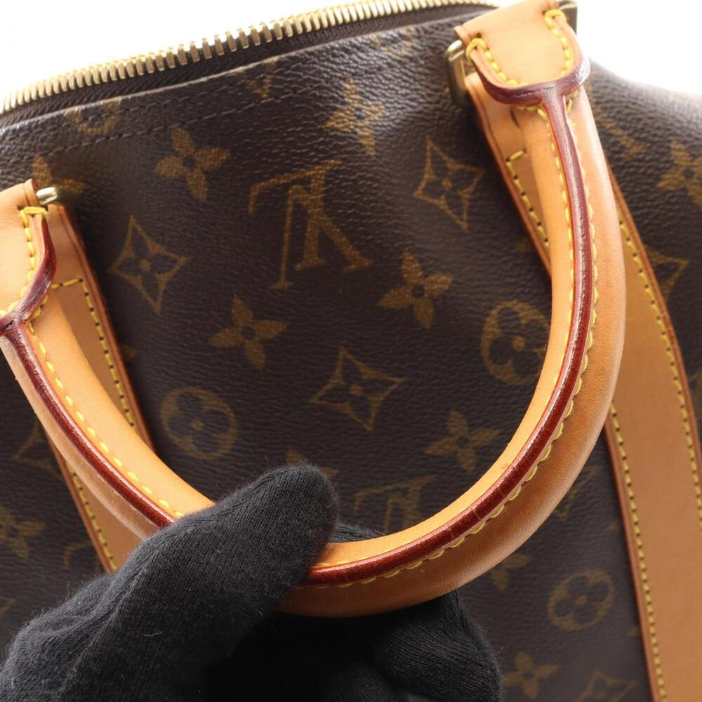 LOUIS VUITTON Brown Monogram Leather Keepall 55 Boston Bag - Picture 10 of 10